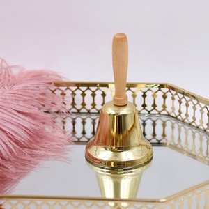 Campana con Logo personalizzato adatta per la decorazione esterna dell'azienda agricola ristorante oro rosso ottone campanello a mano - Product Image 4