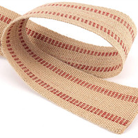 Sangle de chaise en toile de jute naturelle solide de 2 pouces Sangle de tapisserie en jute durable pour meubles de maison Textiles de mariage extérieurs pour