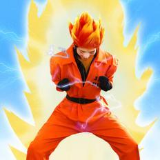 Stu-feed Super-Chion Flame Cosplay Cheveux Dégradé Dégradé Cosplay Costumes Accessoire - Product Image 1