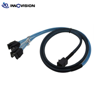 Kabel Data Digital MINI SAS HD 12Gb/S SFF-8643 ke 4 SATA Harddisk Berkinerja Tinggi