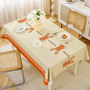 Tovaglia Rettangolare in PVC con Stampa Floreale, Resistente all'Usura e Antiscivolo, per Tavolo <span class=keywords><strong>da</strong></span> Cucina e Sala <span class=keywords><strong>da</strong></span> Pranzo - Product Image 5