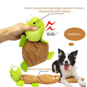 Juguete de Peluche Interactivo para Perros, Tortuga Hecha a Mano, de Alta Calidad, Personalizable con Logotipo, Material de Poliéster, Venta al Por Mayor - Product Image 5