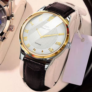 Orologio Classico da Uomo al Quarzo con Scala Romana, Impermeabile, Luminoso, Cinturino in Vera Pelle, Reloj Montre - Product Image 6
