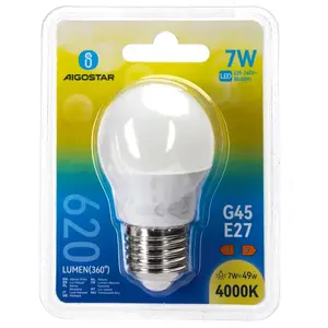Ampoule LED G45 E27 7W, lumière chaude, économie d'énergie, longue durée de vie, idéale pour la décoration et l'utilisation en intérieur. - Product Image 2