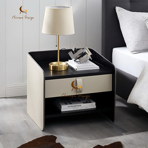 Mesita de noche de almacenamiento de cama inteligente individual moderna para adolescentes y niños Panel Estilo madera para apartamentos y dormitorios para hoteles - Product Image 3