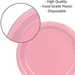 Wholesale Dinner Dessert Dim Sum PS Plate <b>Disposable</b> <b>Tableware</b> Plastic Plates for Wedding Party - Product Image 6