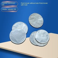 FYD 50 pièces/paquet Feuille d'aluminium perforée ronde/carrée 8011 de 30 microns pour chicha avec trous, rouleau de feuille pour chicha