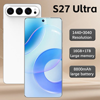 Téléphone Android S27 Ultra Premium, écran 7,3 pouces, appareil photo 108MP, batterie 8800mAh, stockage 16+1TB, version mondiale 5G débloquée, Android