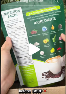 Caffè al Collagene con Gusto Cioccolato Dolce e Semi di Chia, Popolare Caffè Istantaneo in Bustina per <span class=keywords><strong>il</strong></span> Commercio Estero - Product Image 5