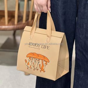 Bolsa Térmica Personalizada con Logotipo, Bolsa de Aislamiento de Tela No Tejida de Alta Calidad, para Panadería, Repostería, Comida para Llevar - Product Image 3