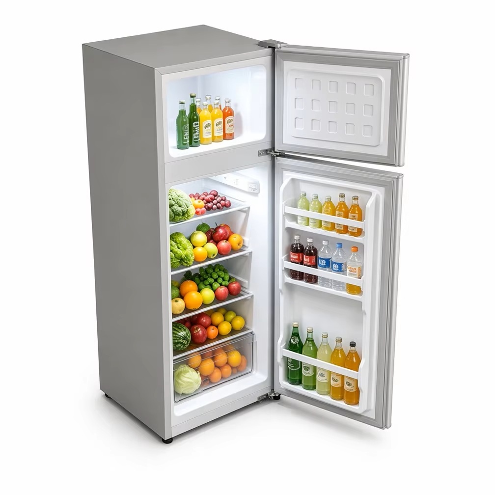 158L Mini Top-Freezer Refrigerator – Compact Double-Door Fridge for Dorm, Office & Small Rooms - View 3