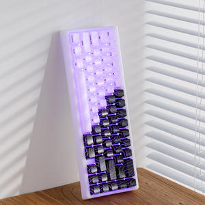 Xvx कीकैप ओएम यांत्रिक काले सफेद टोपोग्राफिक पैटर्न इंडी-टेक pbbt + पीसी कीकैप सेट-70 कुंजी mx स्विचों के माध्यम से अंग्रेजी - Product Image 4