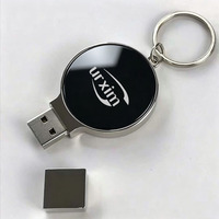 Flashdisk USB LED Custom 64Gb 128Gb Memoria USB Pen Drive 2.0 3.0 Kecepatan Tinggi Pendrive Metal USB Flash Drive