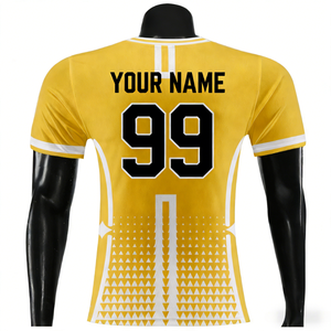 <span class=keywords><strong>Maillot</strong></span> de football américain imprimé personnalisable, taille plus, séchage rapide, en polyester sergé respirant, anti-bactérien et anti-UV - Product Image 4