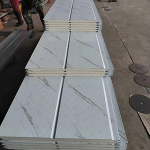 Revestimiento de Metal decorativo térmico de 16MM de espesor, Panel sándwich de Pu, tablero tallado de Metal <span class=keywords><strong>para</strong></span> pared Interior y techo - Product Image 1