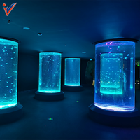 1m 2m 3m 4m 5m 6m taille personnalisée Lucite grands aquariums, aquarium acrylique