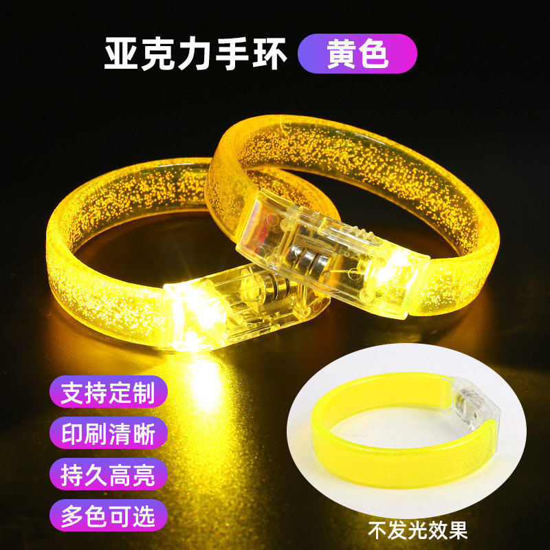 Grand bracelet large jaune pur