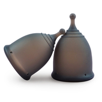 Gran oferta, copa menstrual de silicona de grado médico, copas menstruales reutilizables de silicona para mujer