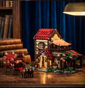 H1006 Street View Building Lighting Villa, Bloques de Construcción Ensamblables, Modelo de Floristería, Unisex, 40 Piezas, Plástico ABS, Juguetes DIY, Regalos - Product Image 5