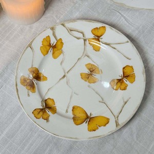 European-Style Yellow <b>Butterfly</b> Ceramic Coffee Cup Plate Dish Sets Vintage <b>Light</b> Luxury for Afternoon Tea Parties Wholesale - Product Image 2