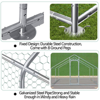 Petite cage métallique pour animaux de compagnie, poulailler, maison pour animaux, cage extérieure pour volailles, enclos pour poules, cage pour animaux de jardin, cour arrière