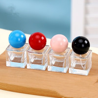 Flacons de parfum atomiseurs vides de 18 ml, carrés, mini, de luxe, avec pompe, col serti, vaporisateur à fine brume, en verre