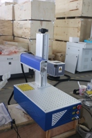 Marqueur de fibre de machine de gravure laser à diode de niveau d'entrée 20w avec tête Galvo SG7110 300*300mm EZCAD Double points rouges rotatifs