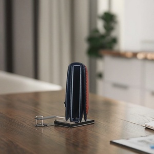 Men's Slim Aluminium Wallet Minimalist Business RFID Blocking Card <b>Holder</b> Pop-Up Metal Case Customized Logo Light Credit Cards - Product Image 3