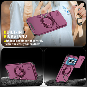 เคสกันกระแทกพร้อมขาตั้งวงแหวน 360 องศา ป้องกันเลนส์ สำหรับ Nothing Phone 4a Pro 5G - Product Image 6
