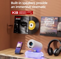 El más nuevo K8 Auto Focus Dual WiFi 4K Soporte 3D Video Android 13 Full HD 1080P Home Theater Smart Portable Mini Karaoke Proyector