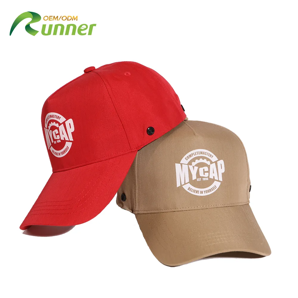 Runner nueva innovación 2024 OEM BSCI relajado Unisex gorras de béisbol personalizado 3D bordado Logo deportes sombreros Gorra