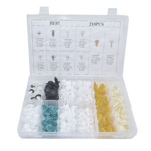 Shuangxuan HE07 210Pcs Universal Automotive Door Panel <b>Clips</b> Plastic Fasteners For <b>Car</b> Interior Trim Repair - Product Image 5