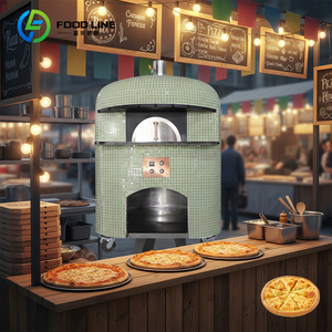 <span class=keywords><strong>Horno</strong></span> Eléctrico Pequeño para Pizza, <span class=keywords><strong>Horno</strong></span> Portátil para Pizza de Jardín - Product Image 1
