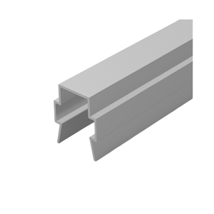 Support de panneau de bande de recouvrement en plastique gris à rainure en T de 8 mm compatible avec les profilés en aluminium de la série 40, 3 m par bâton, marque GUAN RUEI - Product Image 1