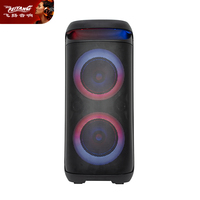 2025 meilleure vente double 6.5 pouces TWS haut-parleur de fête Mini Portable exquis boîte de son Loa Pa système DJ karaoké Bluetooth musique déflecteur