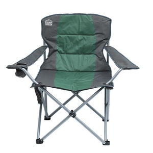 เก้าอี้พับสำหรับตั้งแคมป์กลางแจ้ง 62x62x95 ซม. เก้าอี้พกพาสำหรับตั้งแคมป์ตกปลา พร้อมที่วางแขนและพนักพิง รูปทรงสี่เหลี่ยมผืนผ้า พับเก็บได้ ใช้ในสวน - Product Image 3