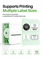 Printer Label Thermal Mini Portabel Y2C 2026 203DPI Tanpa Tinta dan Pembuat Label Nirkabel USB untuk Hadiah, Tersedia