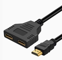 Adaptateur de câble séparateur HDMI 1 entrée 2 sorties, conversion mâle vers femelle, commutateur HDMI 1080P