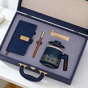 Cadeaux promotionnels, souvenirs, cadeaux d'entreprise personnalisés, ensemble cadeau de bureau avec logo, carnet, stylo, tasse isotherme, ensemble cadeau d'entreprise - Product Image 6