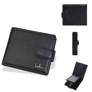 Baellerry nuovo <span class=keywords><strong>portafoglio</strong></span> <span class=keywords><strong>da</strong></span> <span class=keywords><strong>uomo</strong></span> in vera pelle sottile e minimalista <span class=keywords><strong>piccolo</strong></span> portafogli per carte funzionale Bifold Short Business Wallet - Product Image 1