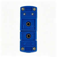 Connecteur Thermocouple Mini Type T Mâle-Femelle en Plastique Bleu, Adaptateur de Prise Thermique pour Calibrage de Température