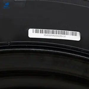 Etiqueta adhesiva de goma Qr para neumático, autopapel impermeable con logotipo personalizado, etiquetas de código, adhesivo de vulcanización resistente al calor