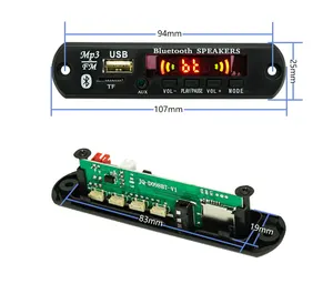 12 V MP3-Decoder Board Decodierung MP3-Player-Audio-Modulunterstützung