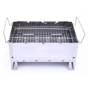 Vouwen Kampvuur Grill 304 Roestvrij Stalen Rooster Camping Grill