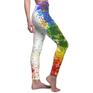 Leggings de sport pour femmes à taille haute, extensibles et ajustés, pour la course et l'entraînement, avec design personnalisé par sublimation - Product Image 3