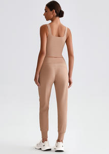 Aoyema ชุดกีฬาโยคะชุดวอร์มสำหรับผู้หญิงชุดออกกำลังกายกางเกงวิ่งแบบกำหนดเอง - Product Image 6