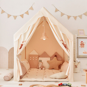Tente de jeu Château de Princesse, portable pour intérieur, avec lumières, en polyester stable, jouet pour enfants, pour bébés filles et garçons de 3 ans et plus - Product Image 5