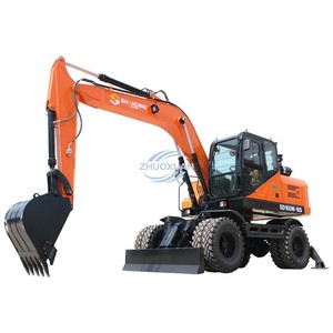 Mini Excavadora al por Mayor de 1.2 Toneladas, Excavadora Hidráulica con Orugas de Goma para Trabajos de Jardinería - Product Image 1