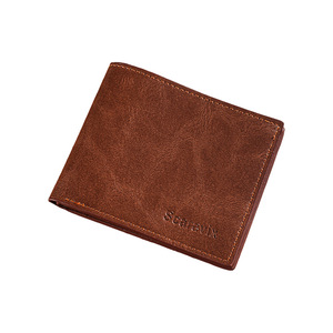 <b>RFID</b> <b>Wallets</b> Short Folded Coin Purse Card Holder Unisex Everyday Use Light Brown Coffee Brown Black Solid Color Summer 2025 - Product Image 5