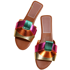 ZA Ciabatte Estive da <span class=keywords><strong>Donna</strong></span> con Design Incrociato e Punta Aperta, <span class=keywords><strong>Scarpe</strong></span> Basse con Plateau in Gomma Evergreen, Taglie Grandi per <span class=keywords><strong>Donna</strong></span> - Product Image 3